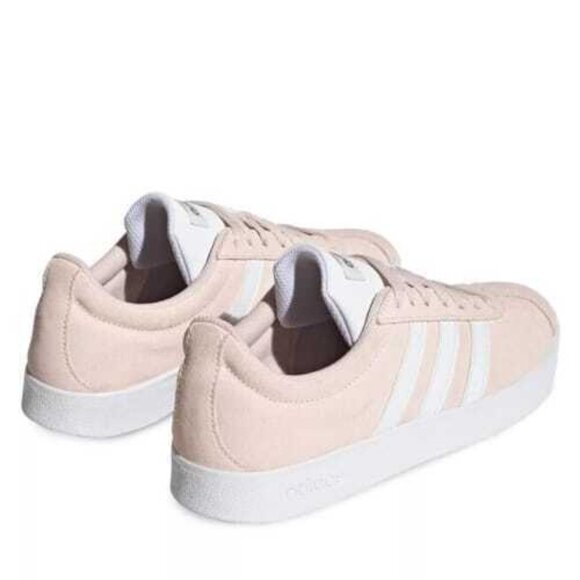 Adidas VL Court 2.0 Low Womens Tennis Shoes Pink White Gold H06114 NEW Size 7 - Picture 5 of 6